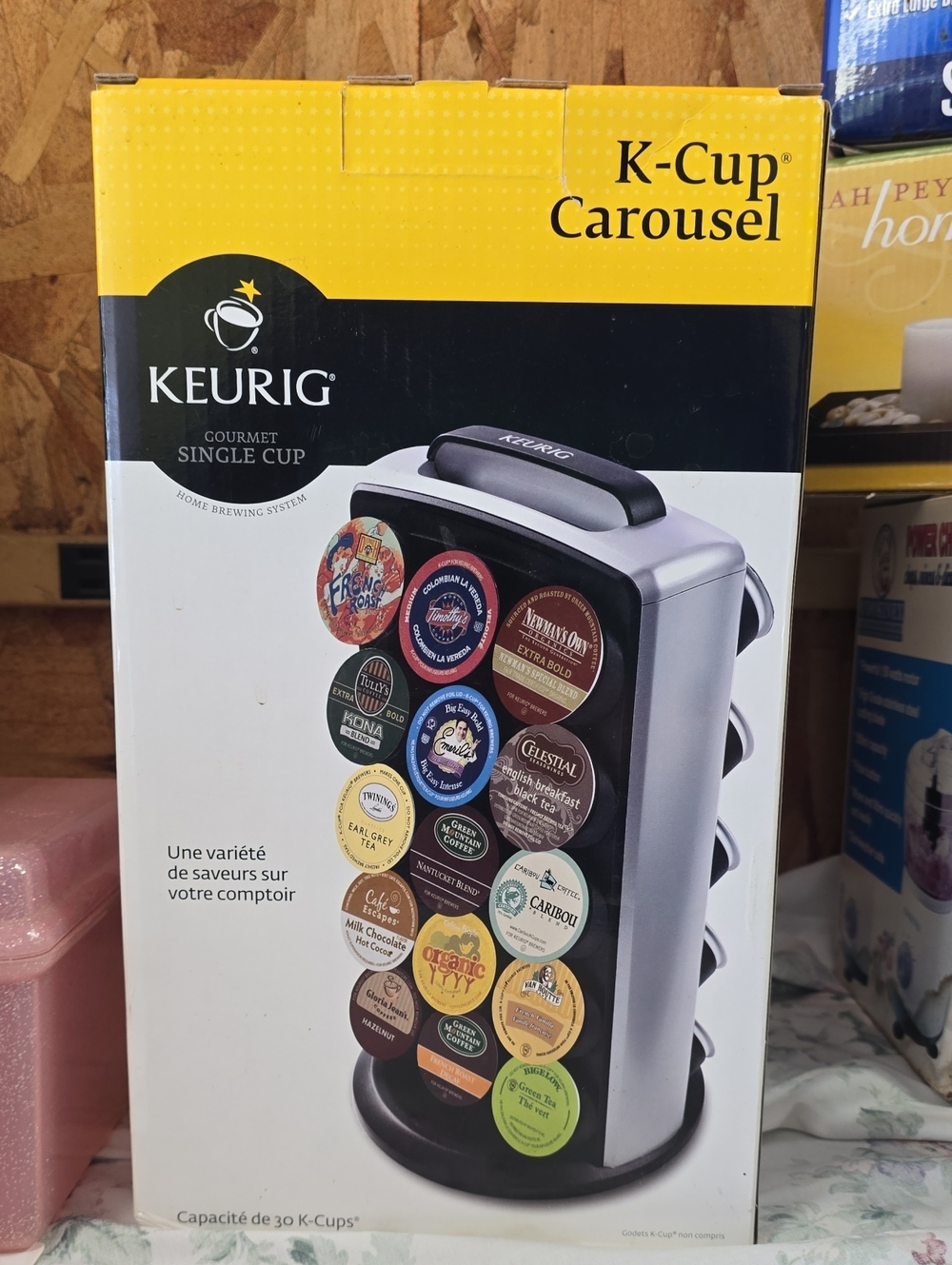 Keurig Silver & Black K-Cup Carousel Organizer